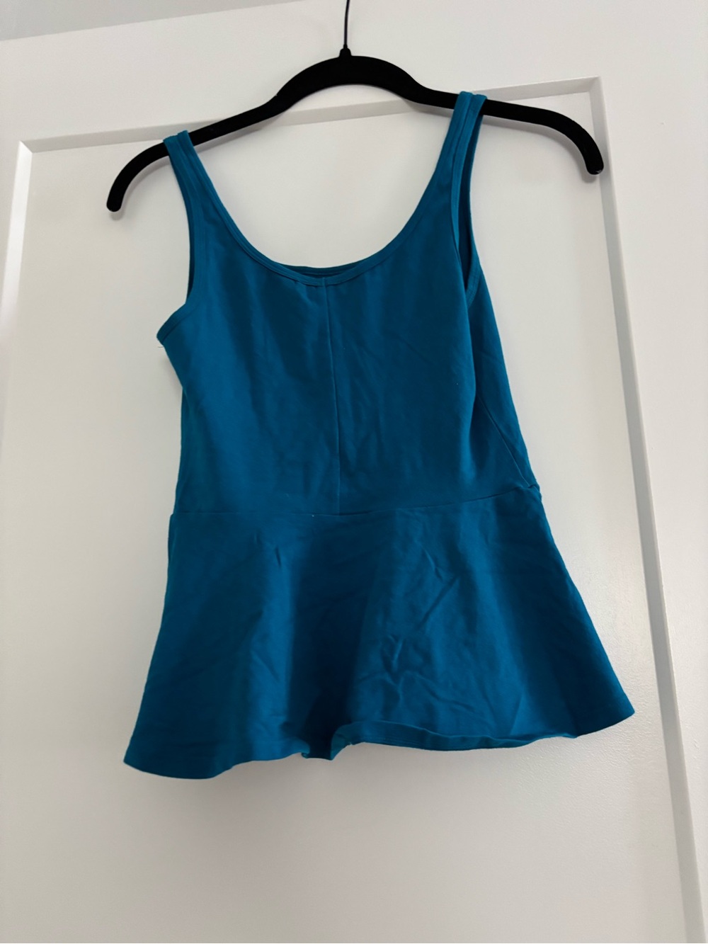 Express Teal Peplum Tank Top
